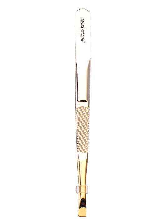 Tweezer- Stainless Steel Gold Flat Tips