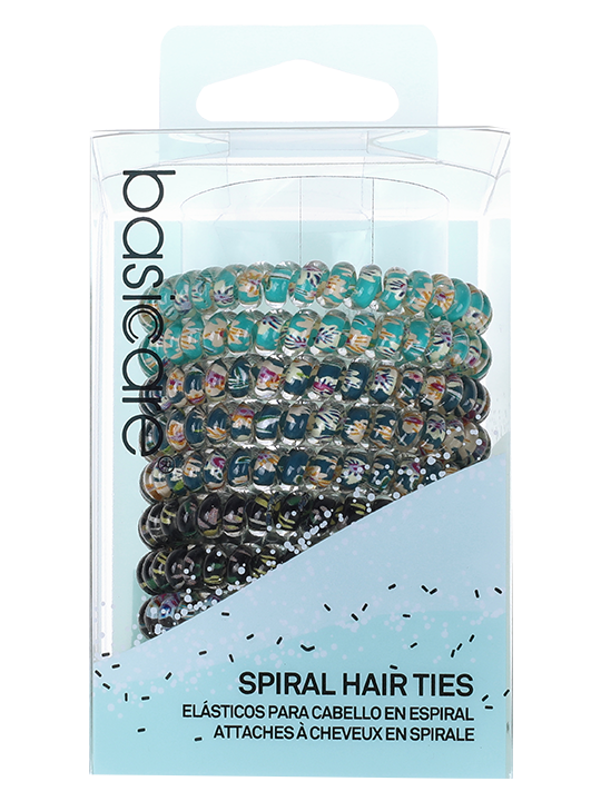 BASICARE SPIRAL HAIR TIES PACK OF 10
