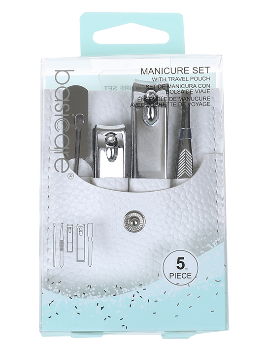 5pcs manicure set with travel pouch -0