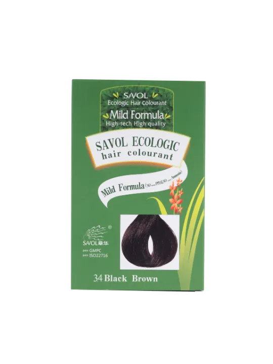 Savol Ecologic Hair Color Black Brown hair dye