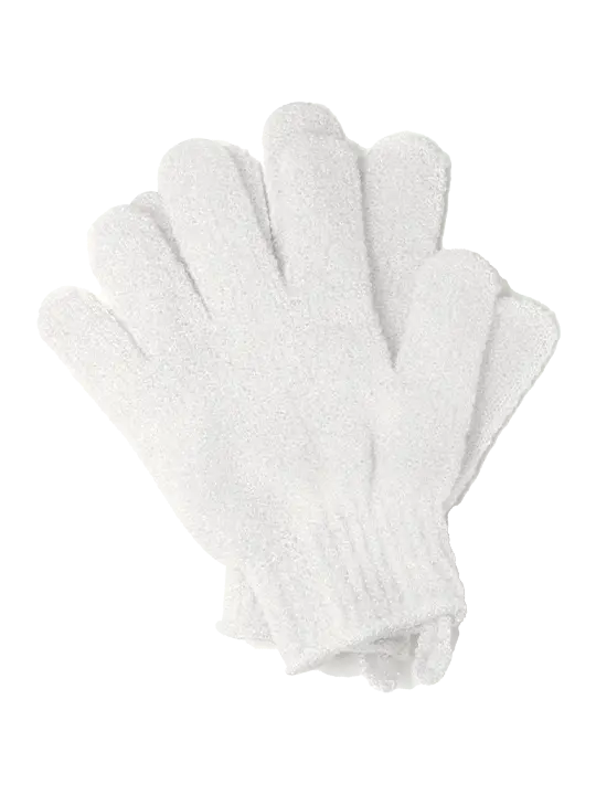 Exfoliating body gloves for cleansing, exfoliating, and massaging the skin