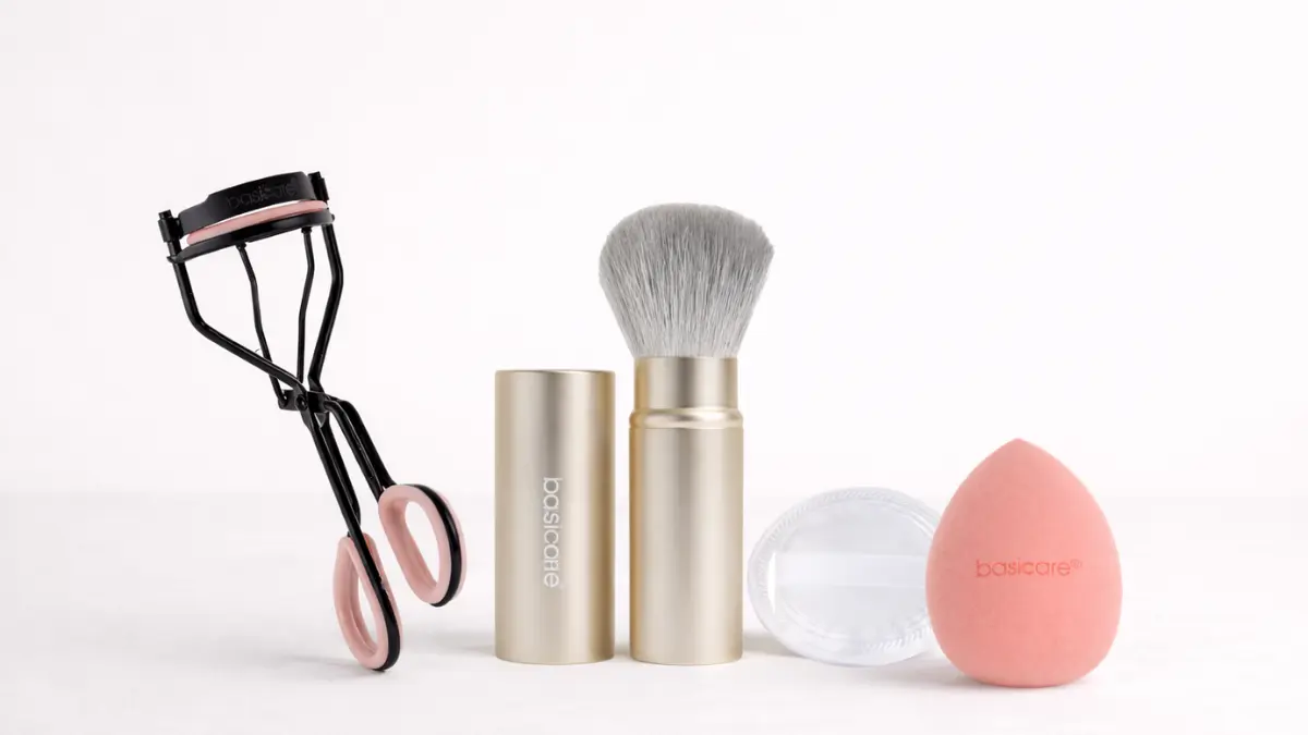 Customer testing a skincare product in a UAE beauty store